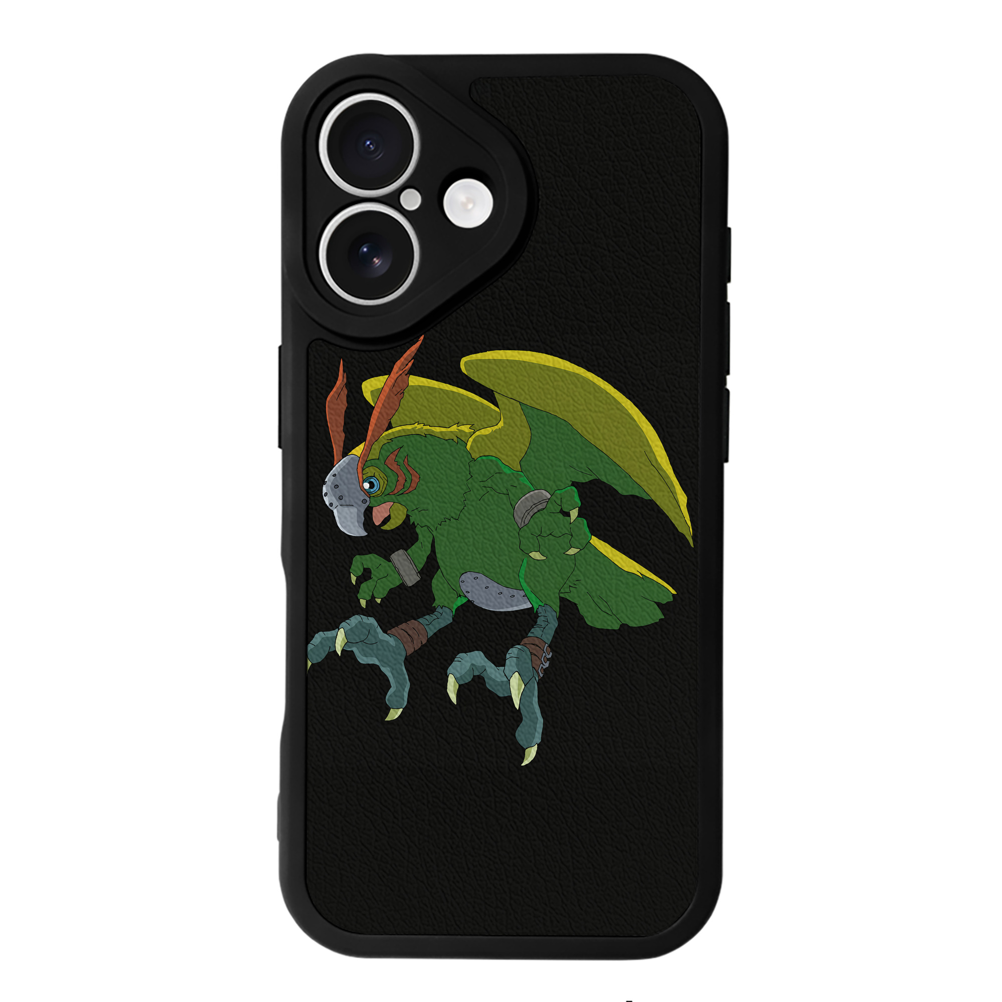 （画像用） Digimon デジタルモンスター/デジモン 【iPhone 16シリーズ対応】シリコンスマホケース（レザー調） 材質：シリコン